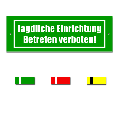 Jagdliche Einrichtung - Betreten verboten!